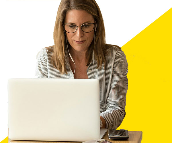 Happy remote worker